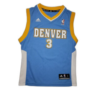 Adidas Denver Nuggets Lawson #3 Blue Sleeveless Basketball Jersey Size S